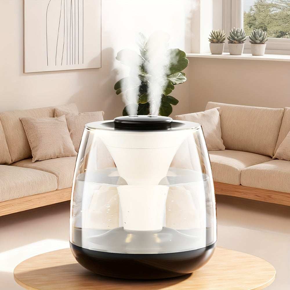 Dual Spray Humidifier 3000ml Dual Spray Humidifier with USB Power | Portable Digital Display, Essential Oil Diffuser, Colorful Night Light, Top Water Fill, Easy to Clean - for Bedroom, Large Room, Living Room, Office, Dorm, Great Gift for Winter
