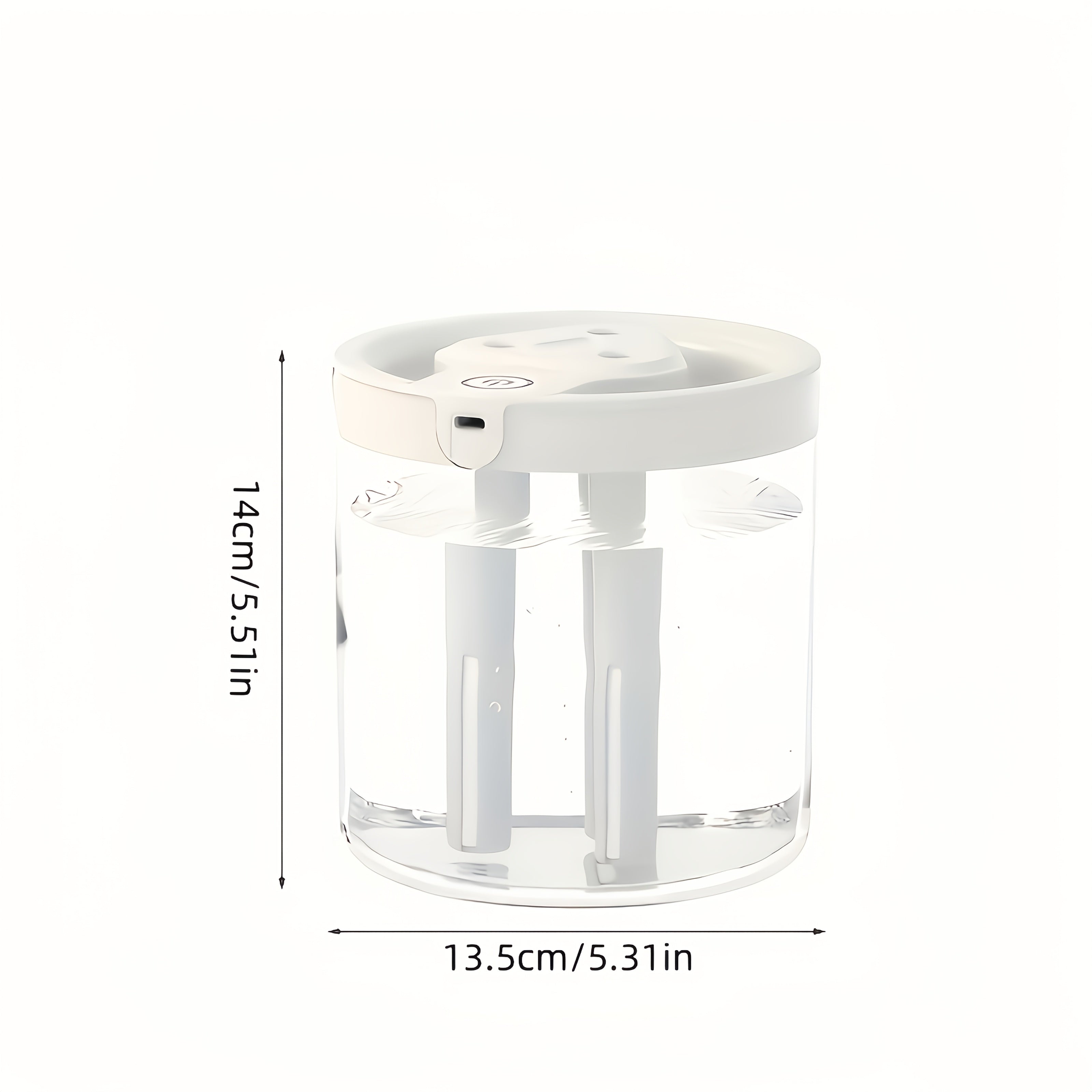 1pc Desktop Aroma Relax Humidifier, 3 Mist Ports, High Capacity, Made of Plastic Material, Suitable for Bedrooms and Offices, Desktop Design, Operating Voltage ≤ 36V