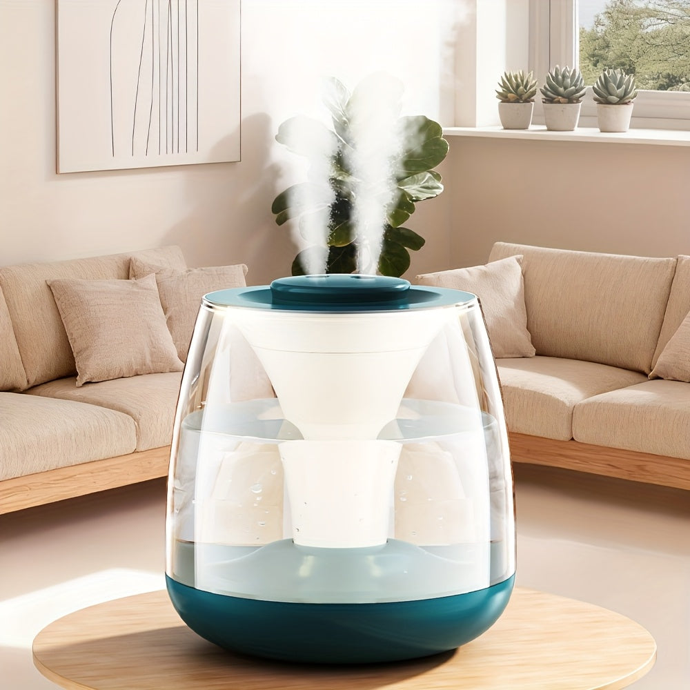 Dual Spray Humidifier 3000ml Dual Spray Humidifier with USB Power | Portable Digital Display, Essential Oil Diffuser, Colorful Night Light, Top Water Fill, Easy to Clean - for Bedroom, Large Room, Living Room, Office, Dorm, Great Gift for Winter