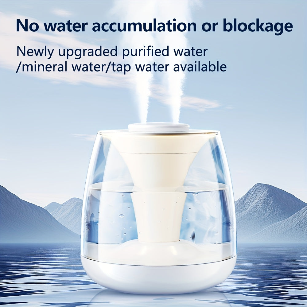 Dual Spray Humidifier 3000ml Dual Spray Humidifier with USB Power | Portable Digital Display, Essential Oil Diffuser, Colorful Night Light, Top Water Fill, Easy to Clean - for Bedroom, Large Room, Living Room, Office, Dorm, Great Gift for Winter